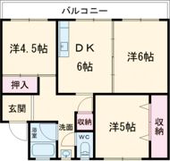 マキシム月丘A棟の間取り画像