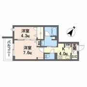 el alivio 東本町の間取り画像