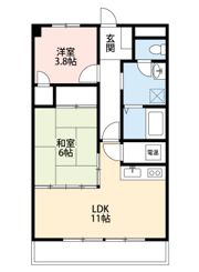 グリーンパレス瀬古口の間取り画像