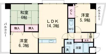 珪州館Ⅲの間取り画像