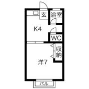 ハイツ蔵前 B棟の間取り画像