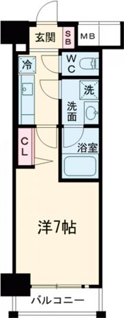 ファーストレジデンス三宮EASTの間取り画像