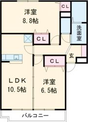 メゾンドカンパーニュAの間取り画像