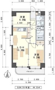 ベルメゾン新田東の間取り画像