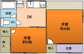 秋山北アパート 12号室の間取り画像
