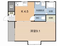 ラフィーネうすきの間取り画像