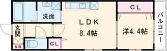 La vie belle 宝山町の間取り画像
