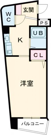 YKハイツ中崎Ⅱの間取り画像