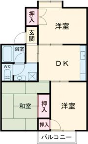 セジュール平野の間取り画像