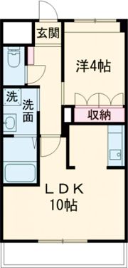 ジェミニ白銀 Aの間取り画像