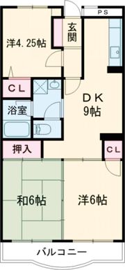 シャンテあきる野の間取り画像
