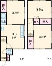 新屋敷戸建の間取り画像