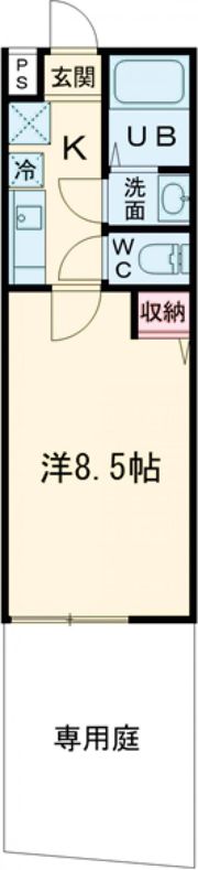 フラッティ谷口園町の間取り画像