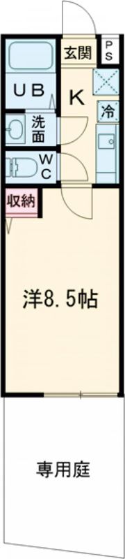 フラッティ谷口園町の間取り画像