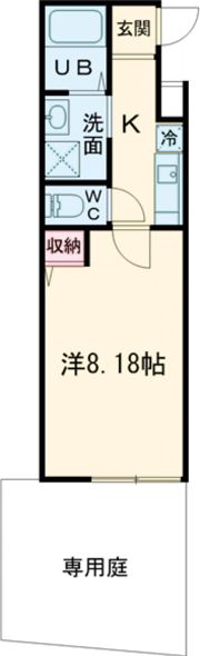 フラッティ谷口園町の間取り画像