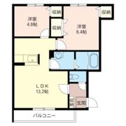 レイクシティー御茶園 Dの間取り画像
