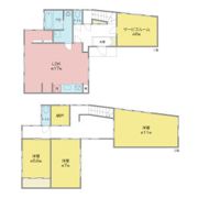 ラフェリオ万代A・Bの間取り画像