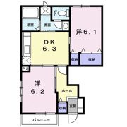 ハイランドさぬき Bの間取り画像