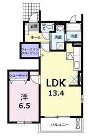 アプローズ Kの間取り画像