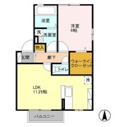 アバンサール Aの間取り画像