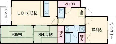パルピアマンションの間取り画像