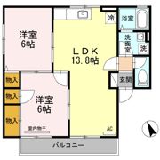 セジュールSHIGENO B棟の間取り画像