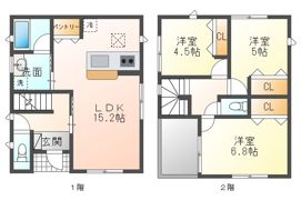 小田倉原貸家2号棟の間取り画像