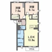 プロヌーブ今福Ⅱの間取り画像