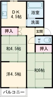 プレジール白川の間取り画像