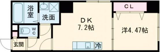 グラッチェ目覚の間取り画像