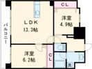 フォーエス熊本駅前Ⅱの間取り画像