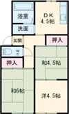 プレジール白川の間取り画像