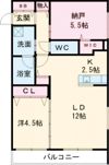 アルファグラン末広の間取り画像