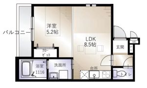 サンライズ上町2丁目の間取り画像