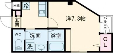 エヌエムスワサントキャトルズの間取り画像