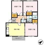 ラ・プリミエール城東Aの間取り画像