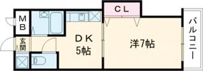 ハイツヴァレイ中百舌鳥の間取り画像