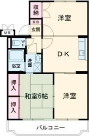 ジェネシス大島Aの間取り画像