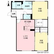 Sunny court 屋野 Ⅲ棟の間取り画像