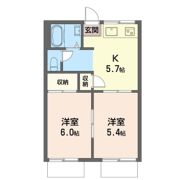 ハイツ四方坂の間取り画像