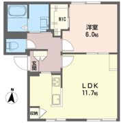 フラッツ 山下 Bの間取り画像