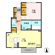 ゼピュロス学園の森 Hの間取り画像