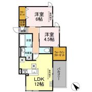 フェリーチェ中央の間取り画像