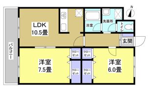 Rainbowほんまの間取り画像