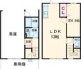 (仮)ガレージロタス国安の間取り画像