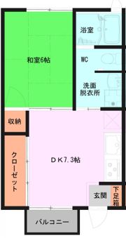 山内アパートの間取り画像