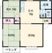 ハイツカレントBの間取り画像
