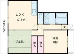 ファミールマンション広川の間取り画像
