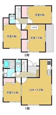 第2石神貸家の間取り画像