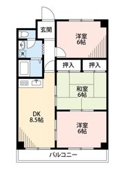 笠井ハイツの間取り画像